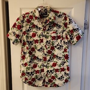 Westy Mfg Co Skull & Roses Men's Size Large